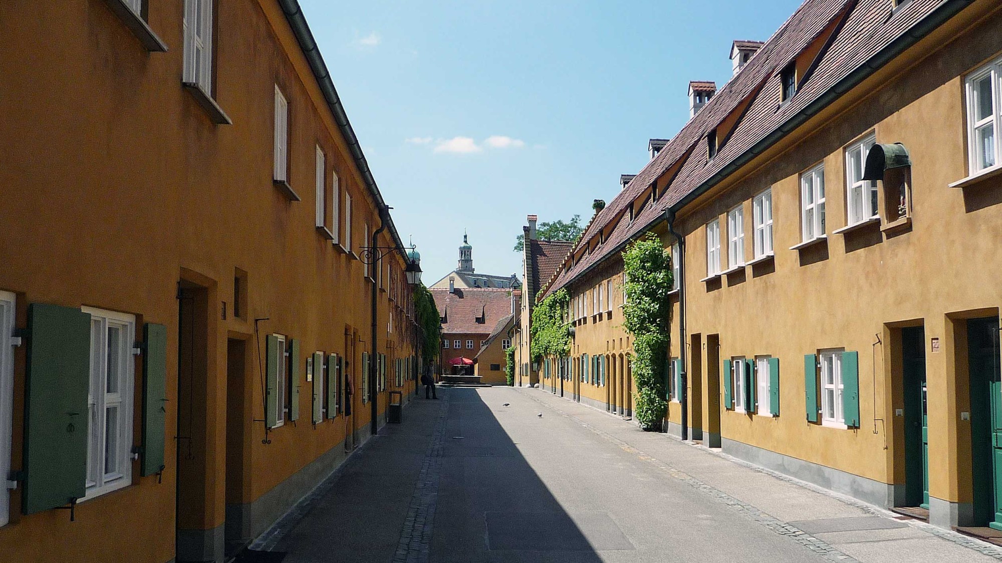 Augsburg: Fuggerei ulička sociálního sídliště