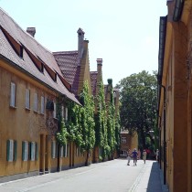 Augsburg: Fuggerei další ulička sociálního sídliště